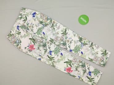 spodnie z ozdobami: Spodnie materiałowe damskie, S — 3