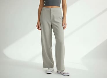 Material trousers for women, size L