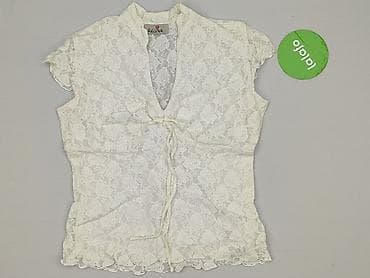 klapki kremowe: Bluzka damska, rozmiar S — 2