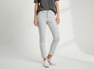 hm spodnie zimowe: H&M L.O.G.G., Spodnie materiałowe damskie, rozmiar XS — 7