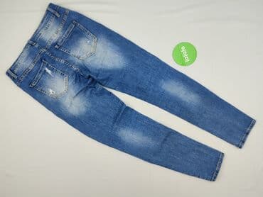 dziurawe dżinsy: Jeansy damskie, rozmiar L — 4