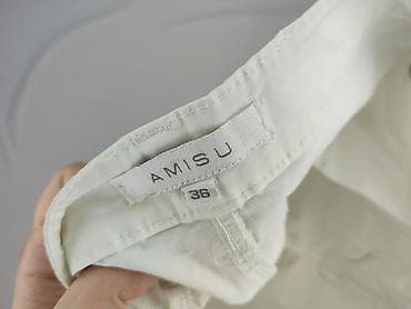 patchworkowe spodnie: Amisu, Spodnie materiałowe damskie, rozmiar S — 4