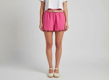 szorty damskie fuksja: Szorty damskie, rozmiar L — 7