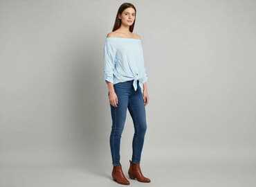 mohito marynarka niebieska: Amisu, Bluzka damska, rozmiar L — 6