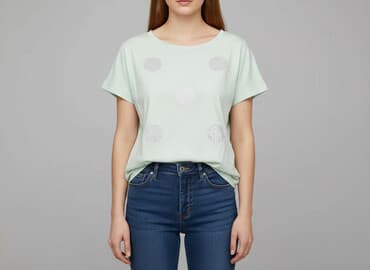 t shirty kropki: T-shirt damski, rozmiar M — 1