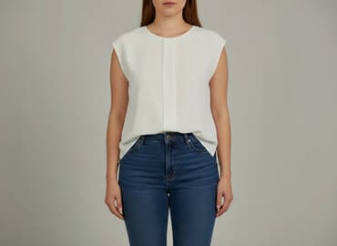 białe bluzki 3 4 rękaw: Bluzka damska, rozmiar 3XL — 5