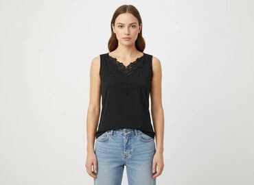 dodatki do czarnej bluzki: Bluzka damska, rozmiar S — 6