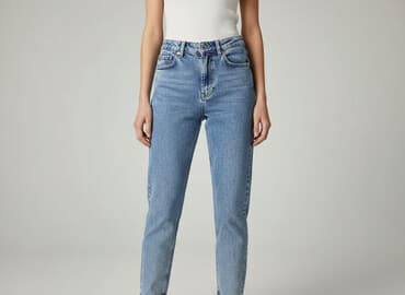 sinsay dżinsy z wysokim stanem: Sinsay, Jeansy damskie, rozmiar 2XS — 1