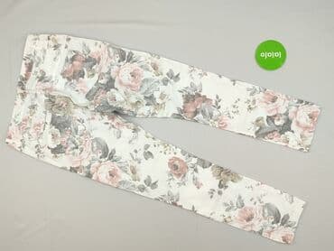 spodnie cyfrowa flora: Spodnie materiałowe damskie, rozmiar XL — 3