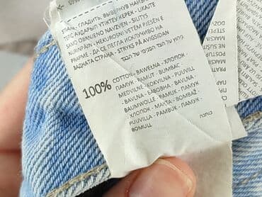 sinsay dżinsy z wysokim stanem: Denim, Jeansy damskie, rozmiar S — 5