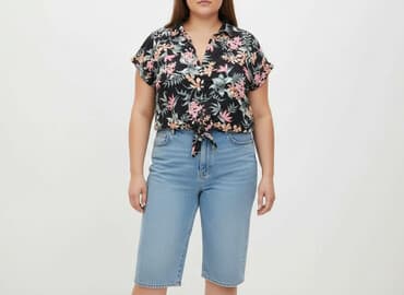 hm bluzki z krótkim rękawem: H&M Divided, Bluzka damska, rozmiar 2XL — 7