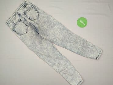 szerokie spodnie jeansowe bershka: Bershka, Jeansy damskie, rozmiar XS — 3