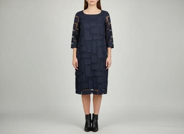 długie sukienki na wesele granatowe: Sukienka damska, rozmiar S — 5