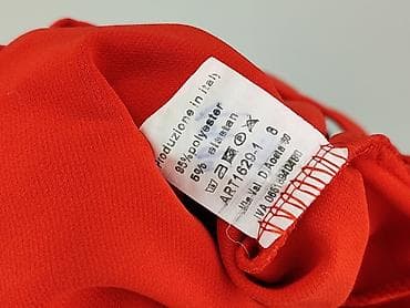 trampki nylon red: Czerwone damskie spodnie z wysokim stanem i paskiem do wiązania - — 4