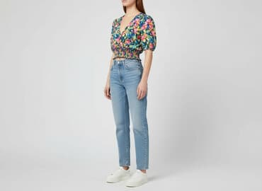 bluzka w paski pepco: PULL&BEAR, Bluzka damska, rozmiar S — 7