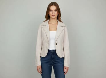 koszulka pod marynarkę damska: Marynarka damska, rozmiar S — 7