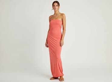 długa sukienki na jedno ramię: Sukienka damska, rozmiar L — 1