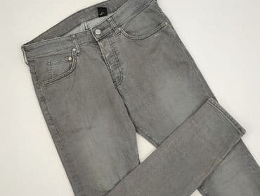baggy grey jeans: H&M, Jeansy damskie, rozmiar L — 1
