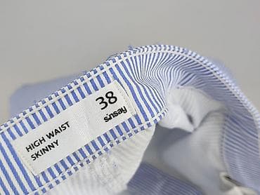 spodnie jeans drill: Sinsay, Spodnie materiałowe damskie, rozmiar M — 4