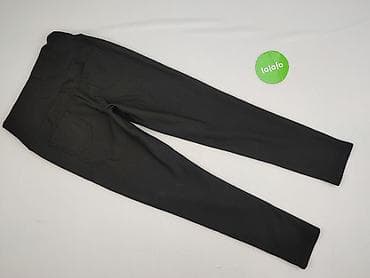 czarne dzwony: Spodnie materiałowe damskie, rozmiar M — 3