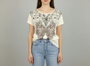 t shirt damski z sową: T-shirt damski, rozmiar M — 1