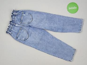 zara srebrny top: Spodnie jeansowe, Zara, 5-6 lat, 116, stan - Bardzo dobry — 3