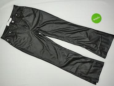 czarne levisy: Bershka, Spodnie materiałowe damskie, rozmiar M — 2