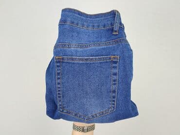 srebrne legginsy: Jeansy damskie, M — 5