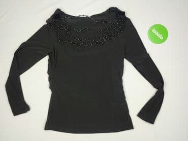 czarne bluzki z fredzlami: Bluzka damska, rozmiar S — 3
