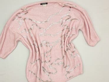 kolorowe swetry robione na drutach: Sweter damski, rozmiar M — 1