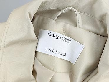 kurtka pull bear: Sinsay, Kurtka skórzana damska, rozmiar L — 4