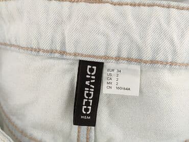 krótkie spodenki z wysokim stanem jeansowe: H&M Divided, Szorty damskie, rozmiar XS — 5