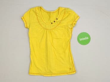 bluzki z marszczeniem po bokach: T-shirt damski, rozmiar M — 3