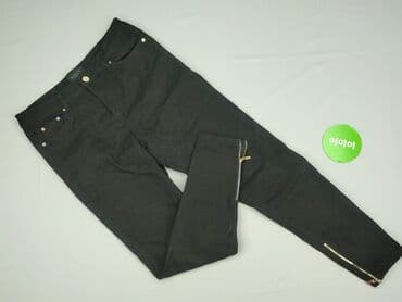 spodnie hello kitty piżama czarne: Mohito, Material trousers for women, size M (EU 38) — 2