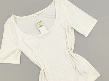 biała bluzka z krótkim rękawem reserved: Reserved, Bluzka damska, rozmiar L — 2