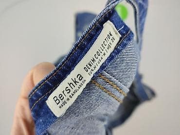 jeans amisu: Bershka, Ogrodniczki damskie, rozmiar M — 4