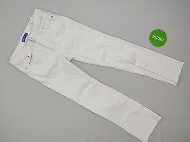 biale jeansy: Denim, Jeansy damskie, rozmiar 2XS — 2