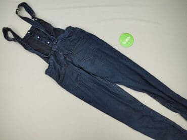 patchworkowe jeansy: H&M Divided, Ogrodniczki damskie, M — 8
