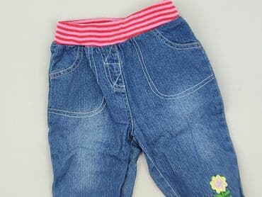 джинсова куртка: Denim pants, 9-12 months, condition - Good — 1