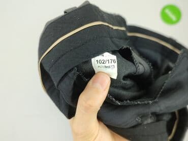 spodnie z wysokim stanem dla kogo: Suit pants for men, size M — 4