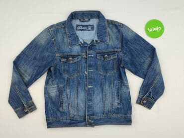 kurtka flek: Children's jeans jacket, 12 years, 146-152 cm, DenimCo, condition - Perfect — 2
