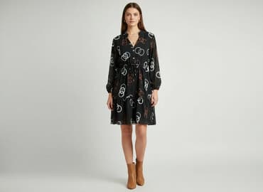 sukienka w geometryczne kształty: Sukienka damska, rozmiar S — 5