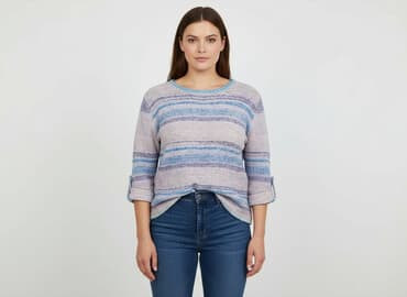 sweter z dużymi oczkami: Rabe, Sweter damski, 3XL — 6