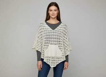 wegańskie buty zimowe: Ponczo damskie, rozmiar One size — 7