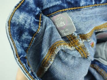 sweterek basic: Spodnie jeansowe, Little kids, 8 lat, 128, stan - Idealny — 6