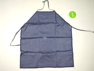 Gardening Clothes: Granatowy fartuch kuchenny z wiązaniami na szyi i w pasie. Wykonany z — 3