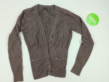 sweter z dekoltem v: Kardigan damski, rozmiar S — 3