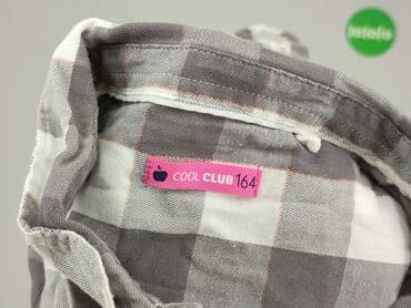 cropp koszulka oversize: Shirt 14 years, condition - Good, pattern - Cell, color - Grey — 4