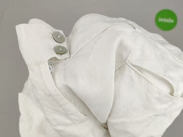 krótkie lniane spodenki: Natural, Szorty damskie, rozmiar XL — 5