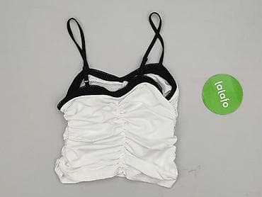czarny top cropp: Top damski, rozmiar S — 3